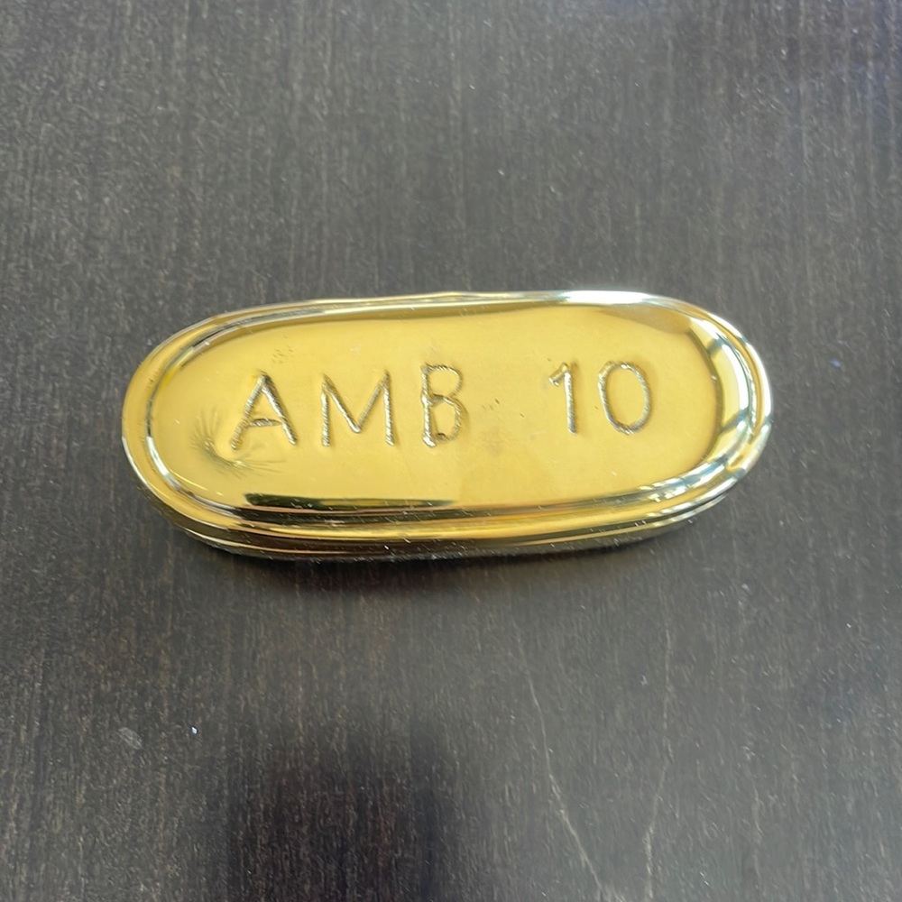 Brand New Jonathan Adler Brass Pillbox